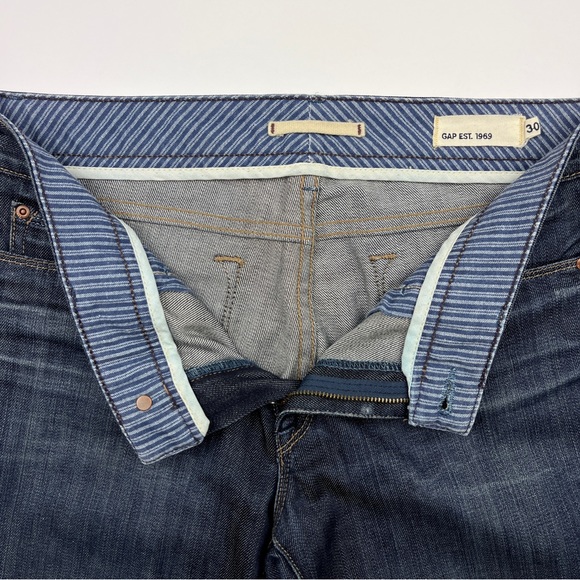 GAP dark wash straight leg jeans W30 L29 - Picture 7 of 16